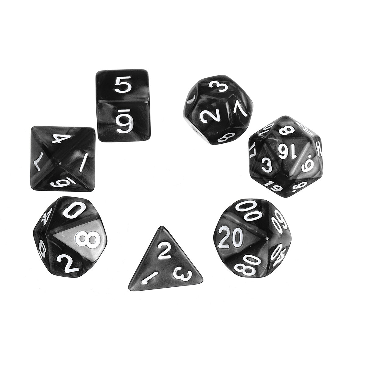 meerzijdige dobbelsteenhouder polyhedral dobbelstenen pu-leer opvouwbare rechthoekige lade voor rpg