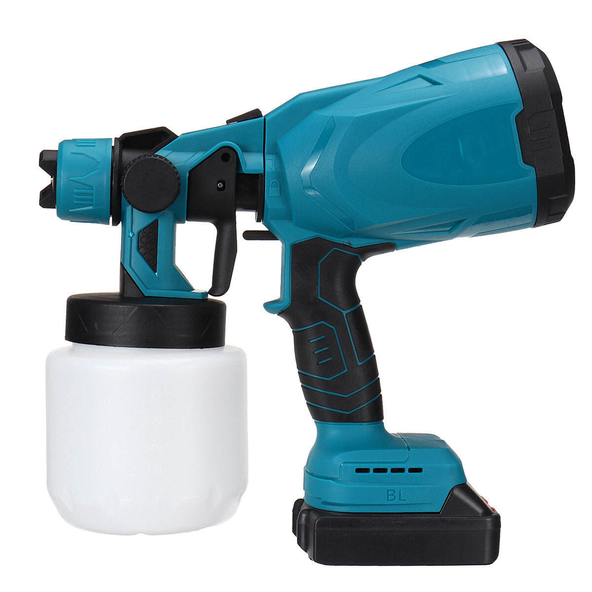 800ml rood/blauw zuigtype draadloze verfspuit elektrisch verf houtbewerking spuitpistool