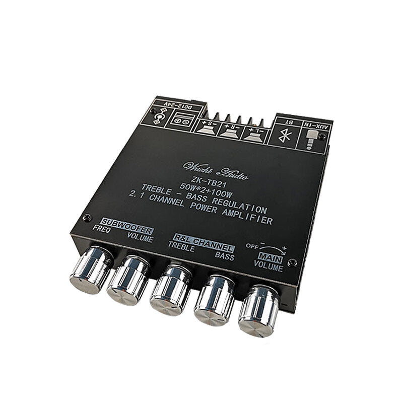 zk-tb21 tpa3116d2 bluetooth 5.0 subwoofer versterker board 50wx2 + 100w 2.1-kanaals power audio stereo bass amp