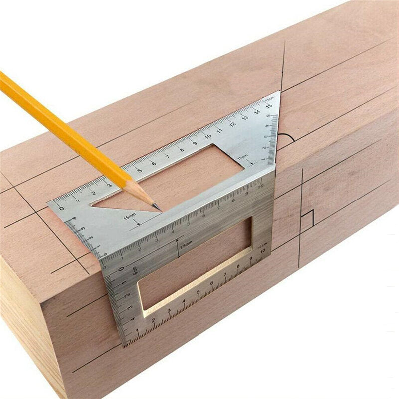 multifunctionele 45/90 graden vierkante hoekliniaalmeter voor het meten van houtbewerkingsgereedschap