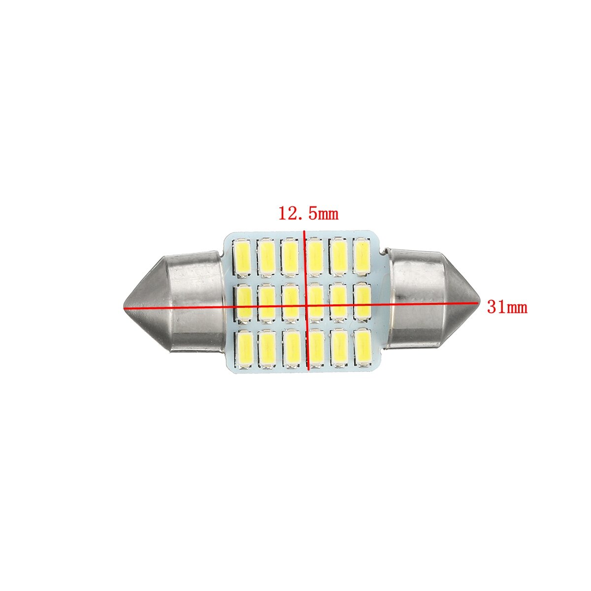 led auto-interieur festoen dome leeslamp wit dak kentekenverlichting 31 mm / 36 mm / 39 mm / 41 mm