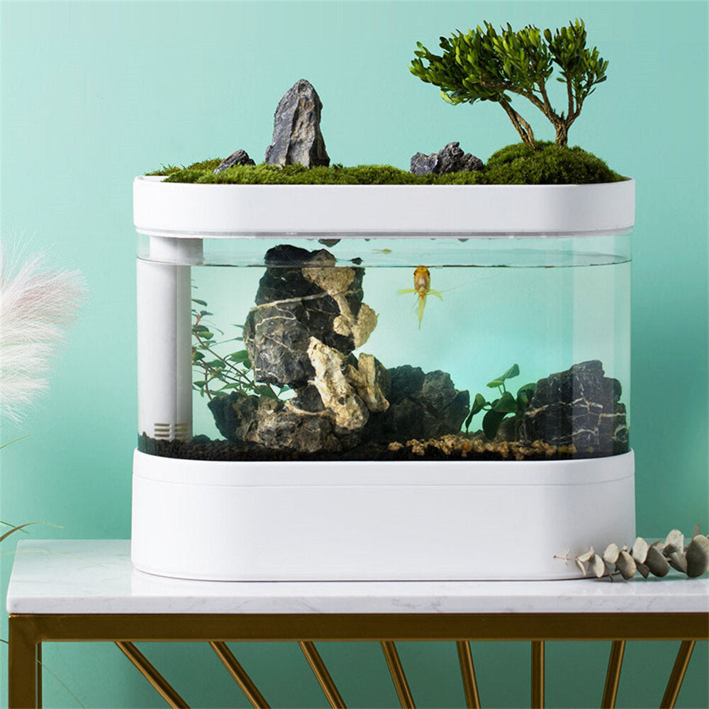 beschrijvende geometrie desgeo 10l vis c500 aquariumtank smart feeder timing werken met wifi mijia app-bediening automatisch van xiaomi youpin traploze waterpomp
