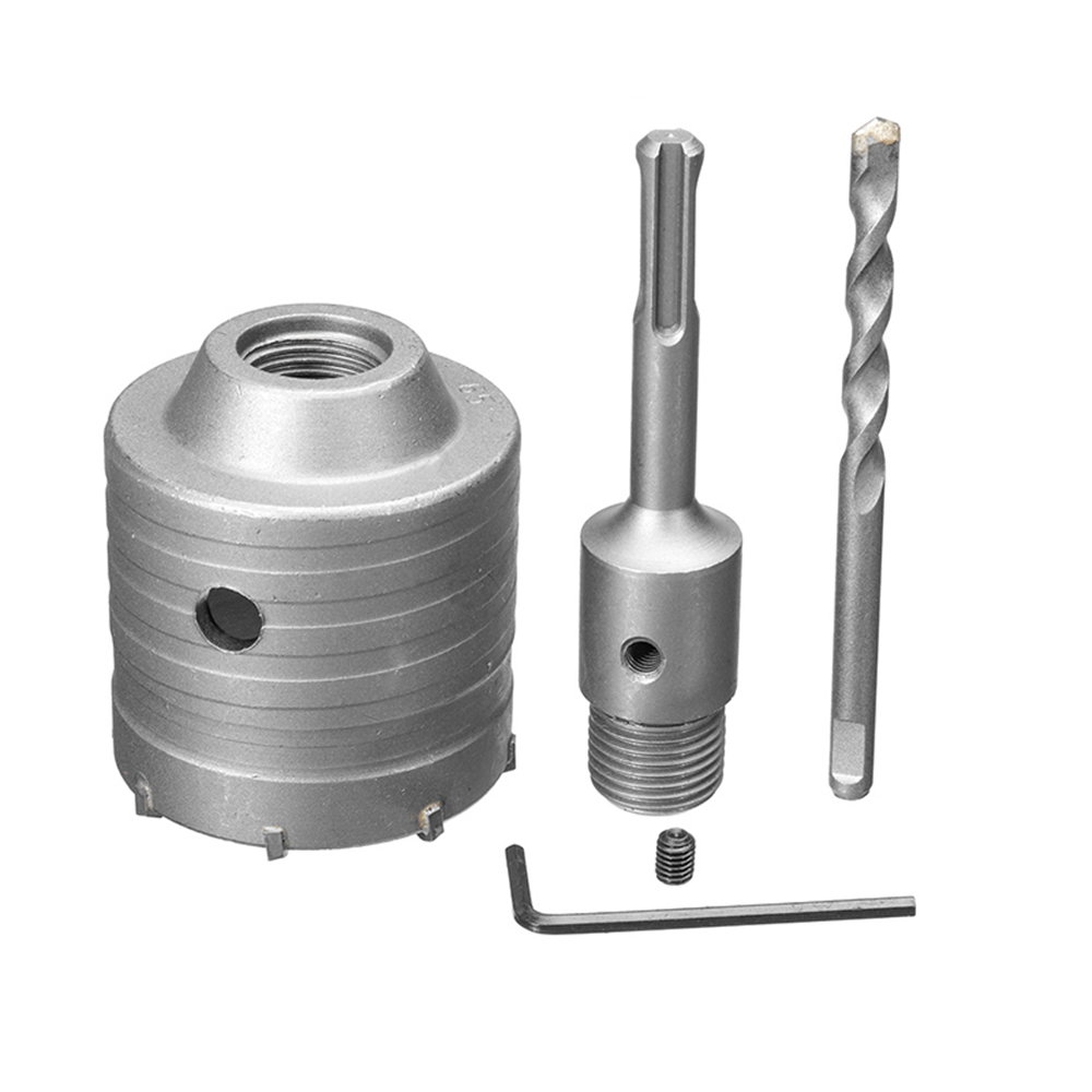 65 mm beton cement muur gatenzaag boor 110 mm/200 mm/350 mm sds shank rod wrench tool kit