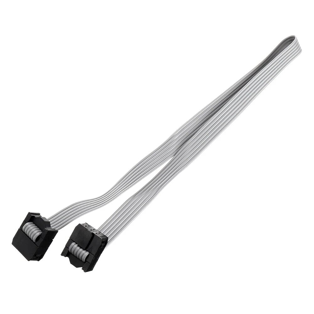 5 stuks 2.54 mm fc-6p idc platte grijze kabel led-scherm aangesloten op jtag downloadkabel