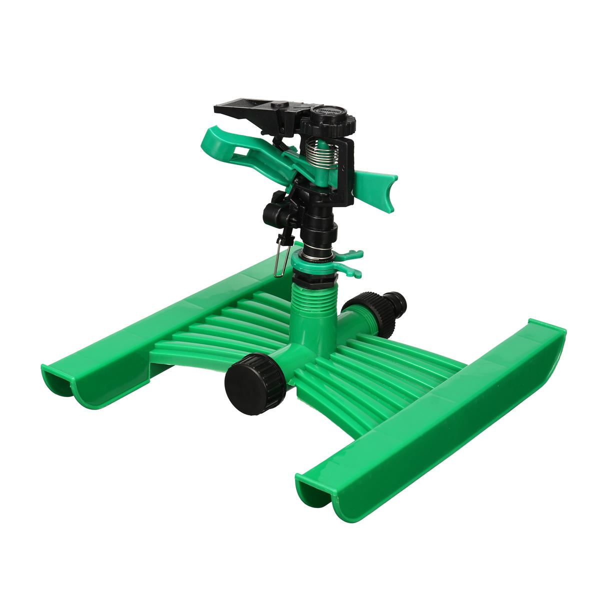 h basis plastic auto roterende gazon sprinkler tuin gazon plant gras watering tool