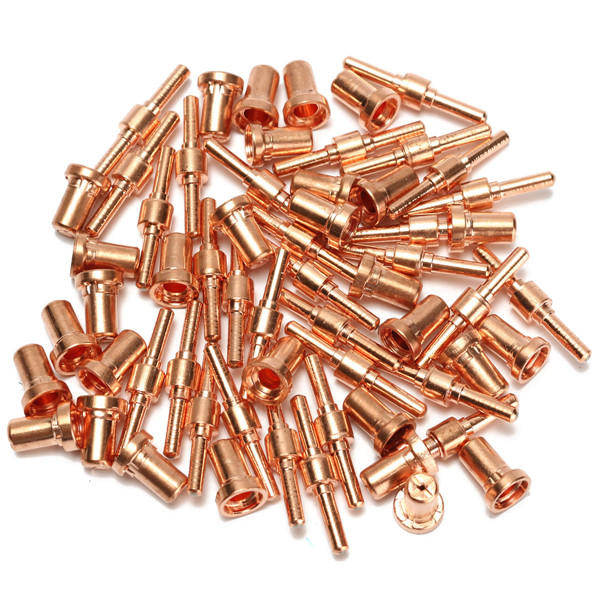 60 stuks verbruiksartikelen verlengde lange tip elektroden en nozzles voor pt31 lg40 40a air plasma cutter