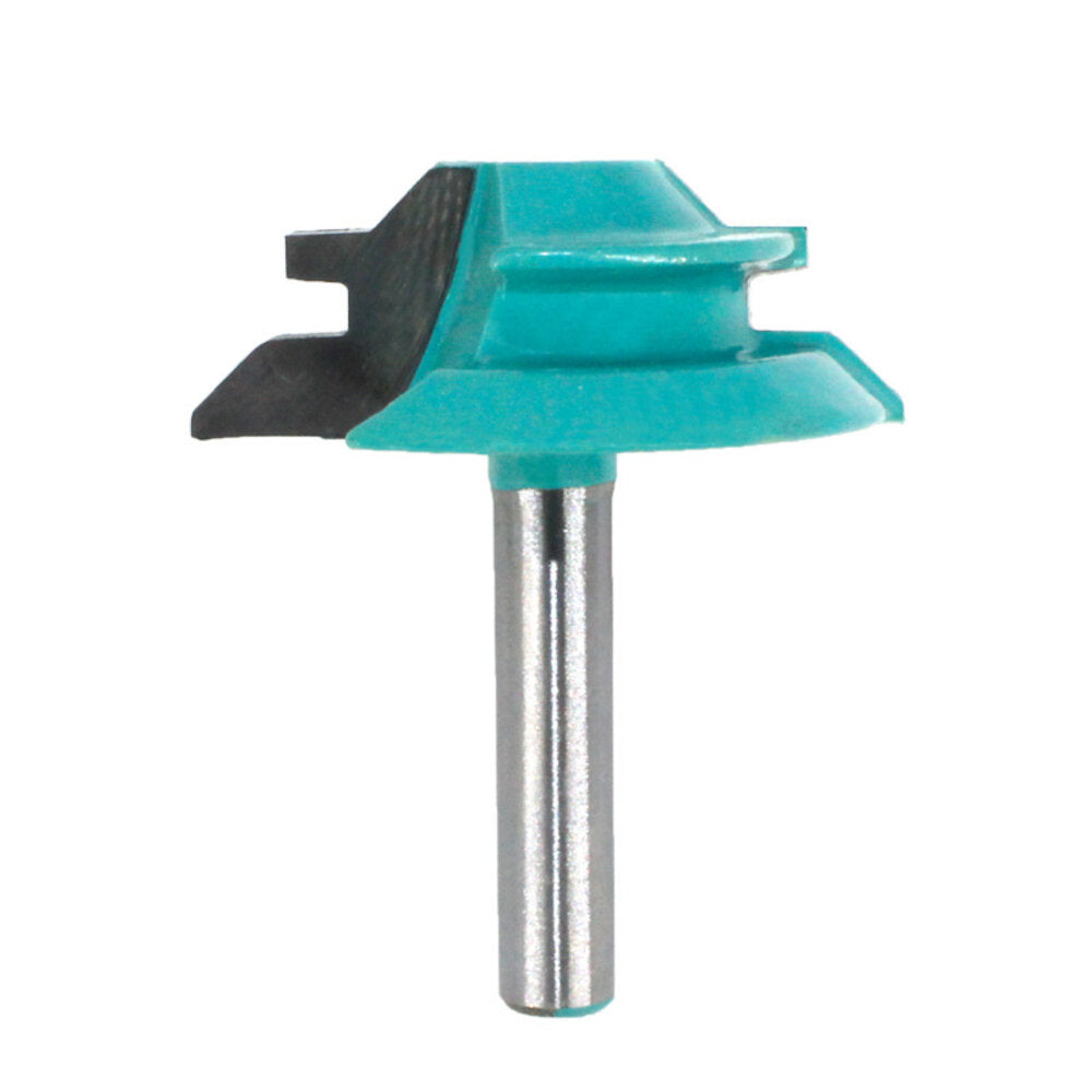 1/4 inch 6.35 / 8mm schacht 45 graden lock mitre router bit tenon frees houtbewerking tool voor hout gereedschap