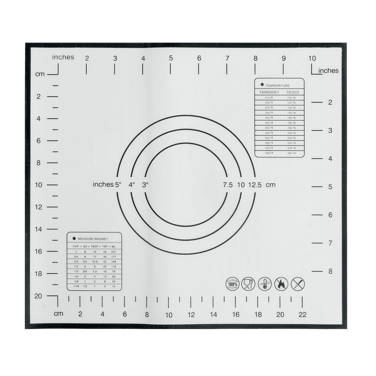 deeg rolling silicone pad gebak mat bakvormen liner bakmat non-stick tool