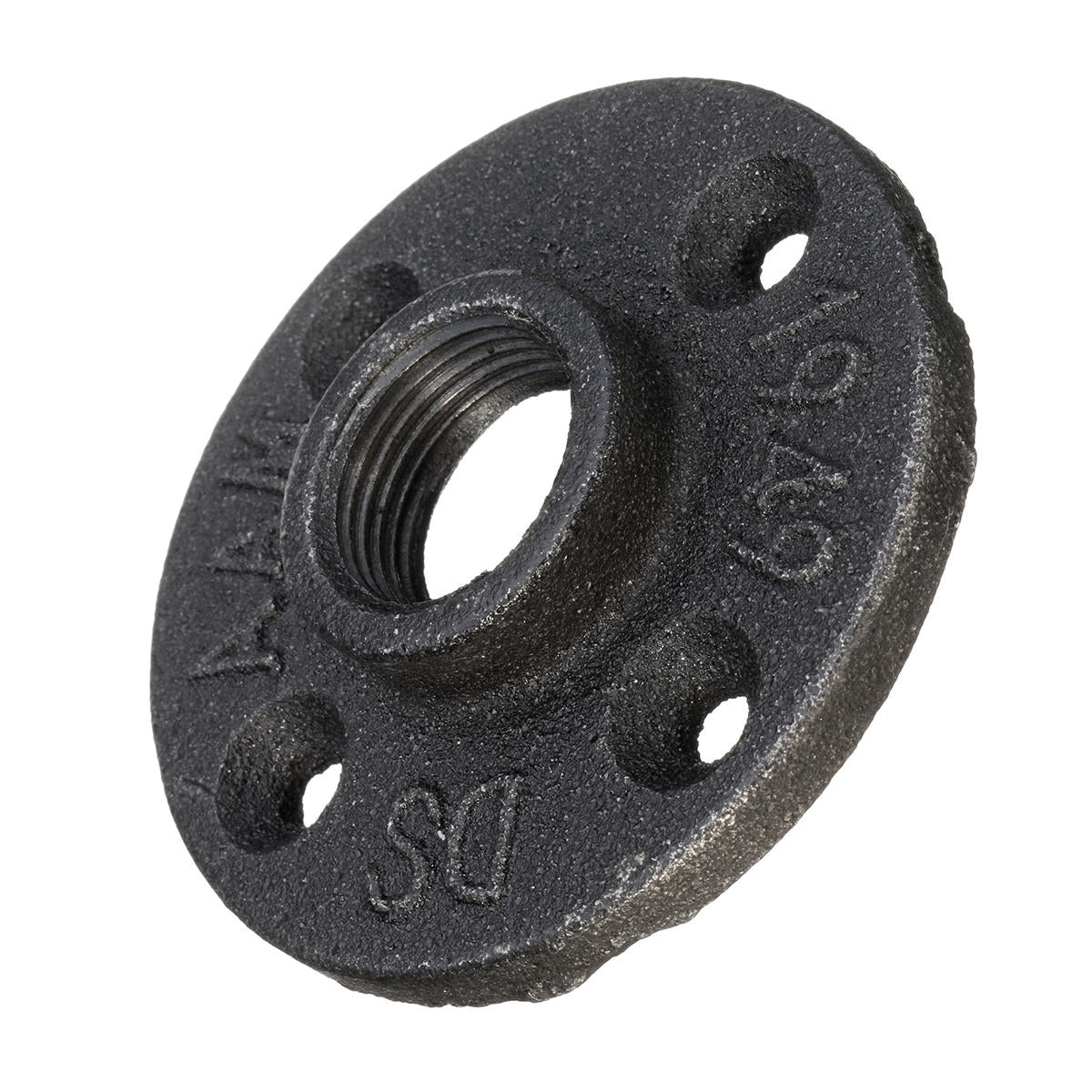 dn 15/20/25 zwarte flens ijzeren pijp vloer fitting sanitair schroefdraad vier gaten flens