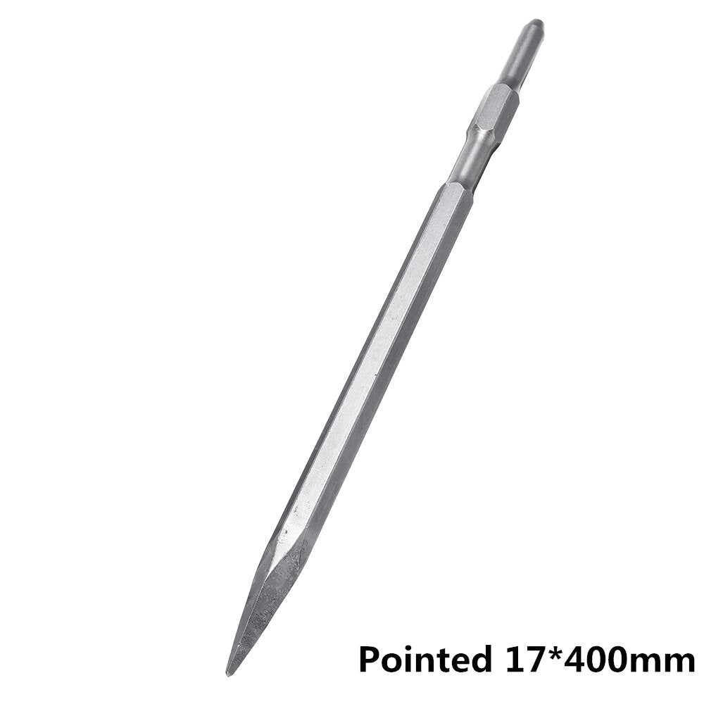 17 x 280/400/600mm spitse/flat head hex shank boor voor hammer boormachine slot