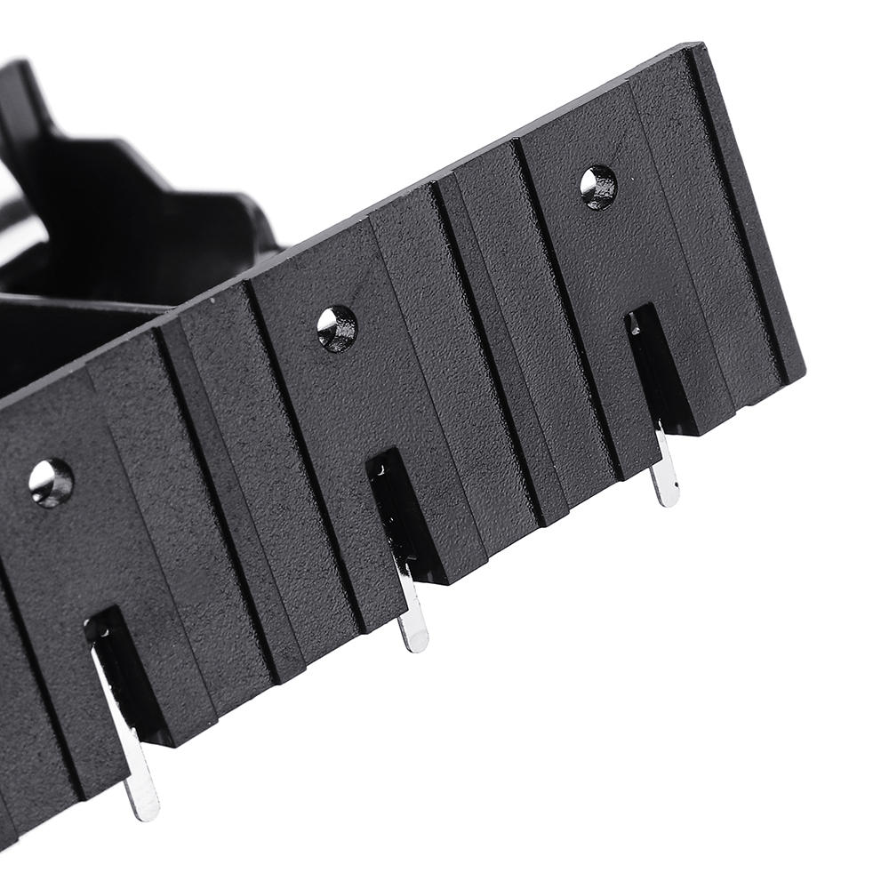 3 stuks 4 slots 18650 batterij houder plastic case opbergdoos voor 4*3.7 v 18650 lithium batterij met 8pin