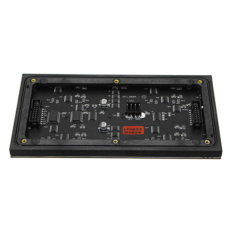 16x32 colorful multifunctionele klok muziek spectrum led-verlichting display gemonteerd dot matrix board