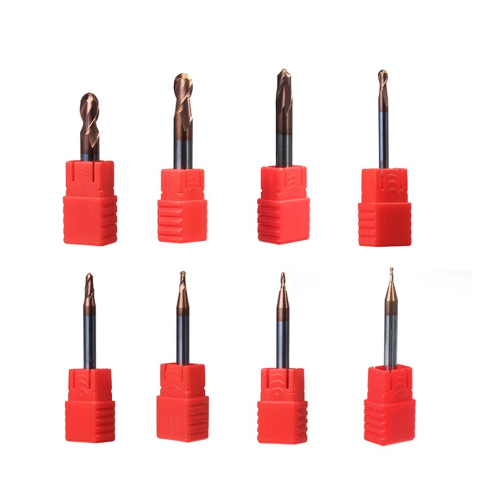 0.5-4 mm hardmetalen altin hrc55 kogel-neusfrees snijder van wolfraamstaal
