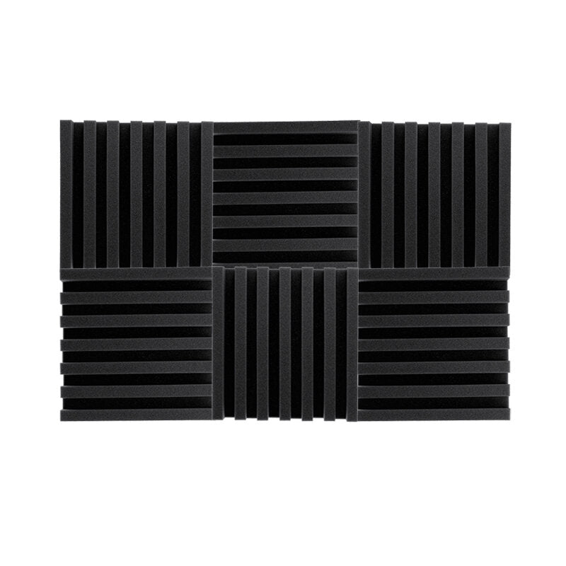 6 stuks akoestische wandpanelen tegels studio geluiddempende isolatie schuimrubberen pads