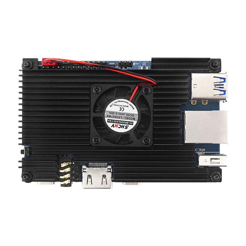 oranje pi5 aluminium behuizing koelradiator met koellichaamventilatorbeschermingsdoos voor orange pi 5