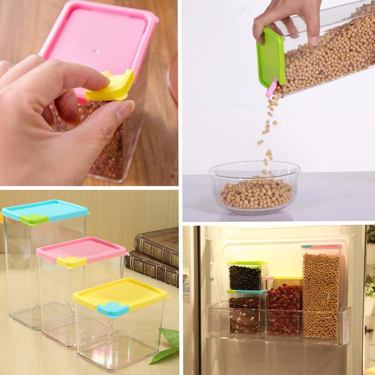 keuken opbergdoos geval organizer voedsel graan bonenrijst gedroogd fruit container dispenser