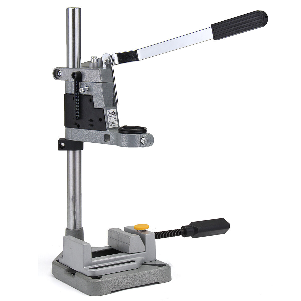 plunge power drilling stand holder bench pillar pedestal clip + drill press bankschroef