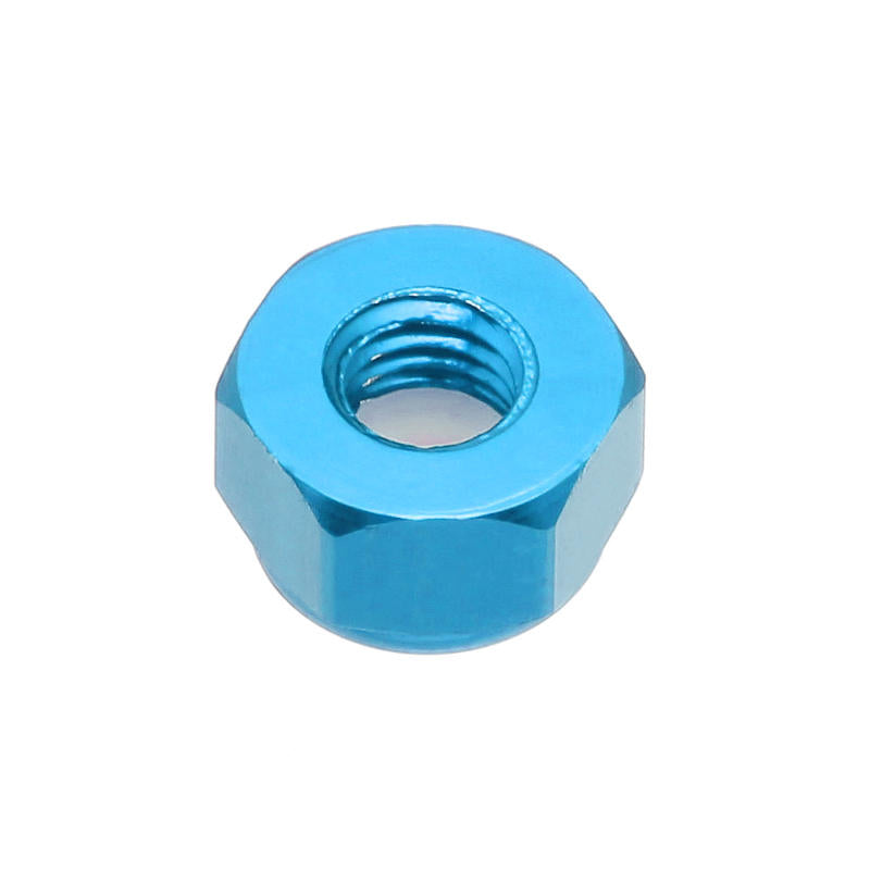 m3an1 10 stuks m3 moer zelfborgend nylon zeskantmoer aluminiumlegering multicolor