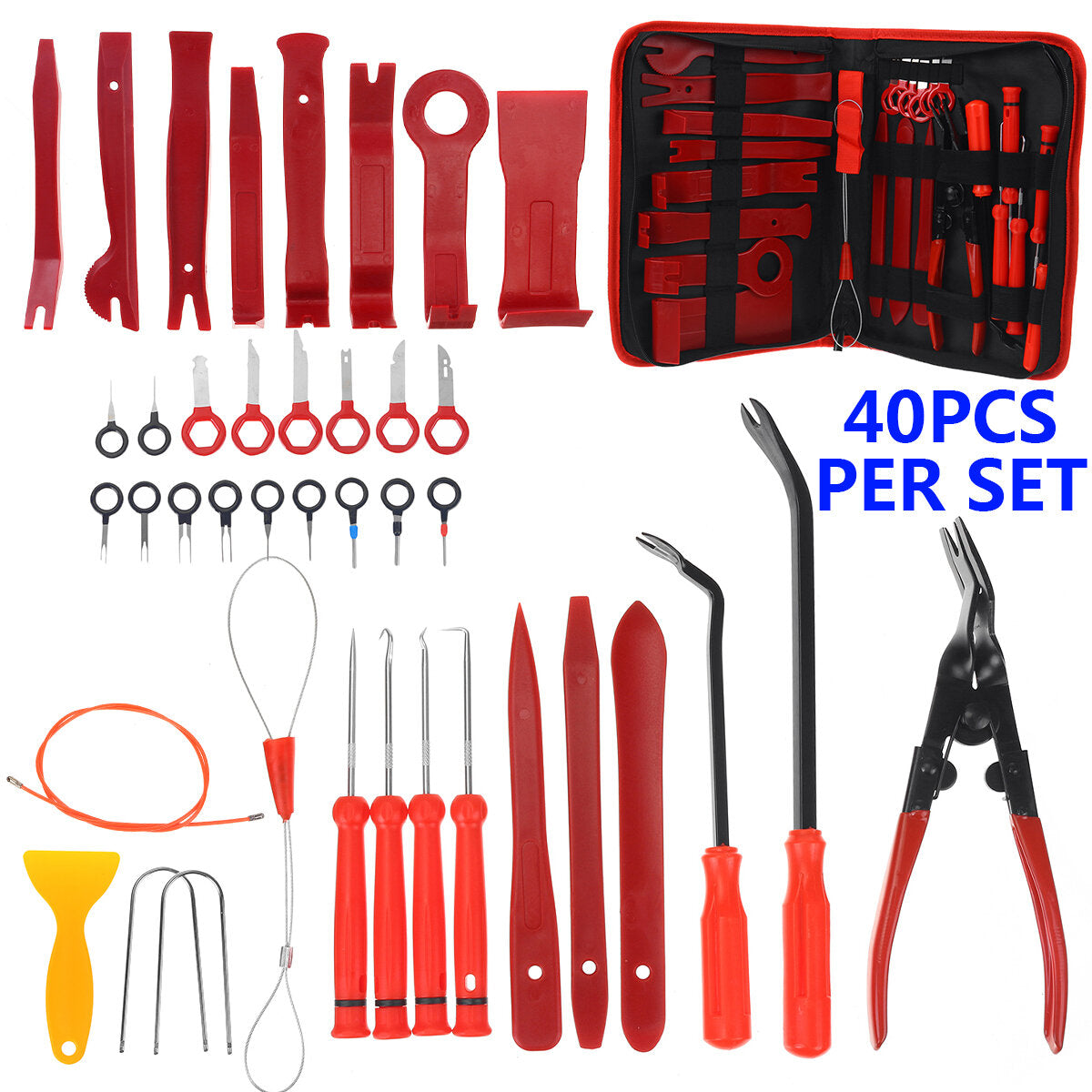40-delige set car trim removal tool multi-purpose tools kit car hand tool set deurpaneel