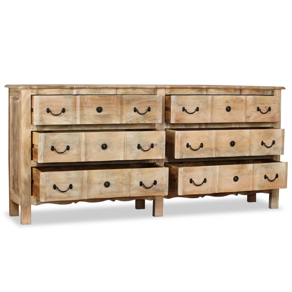 dressoir 200x40x90 cm massief mangohout