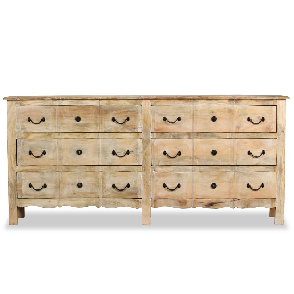 dressoir 200x40x90 cm massief mangohout