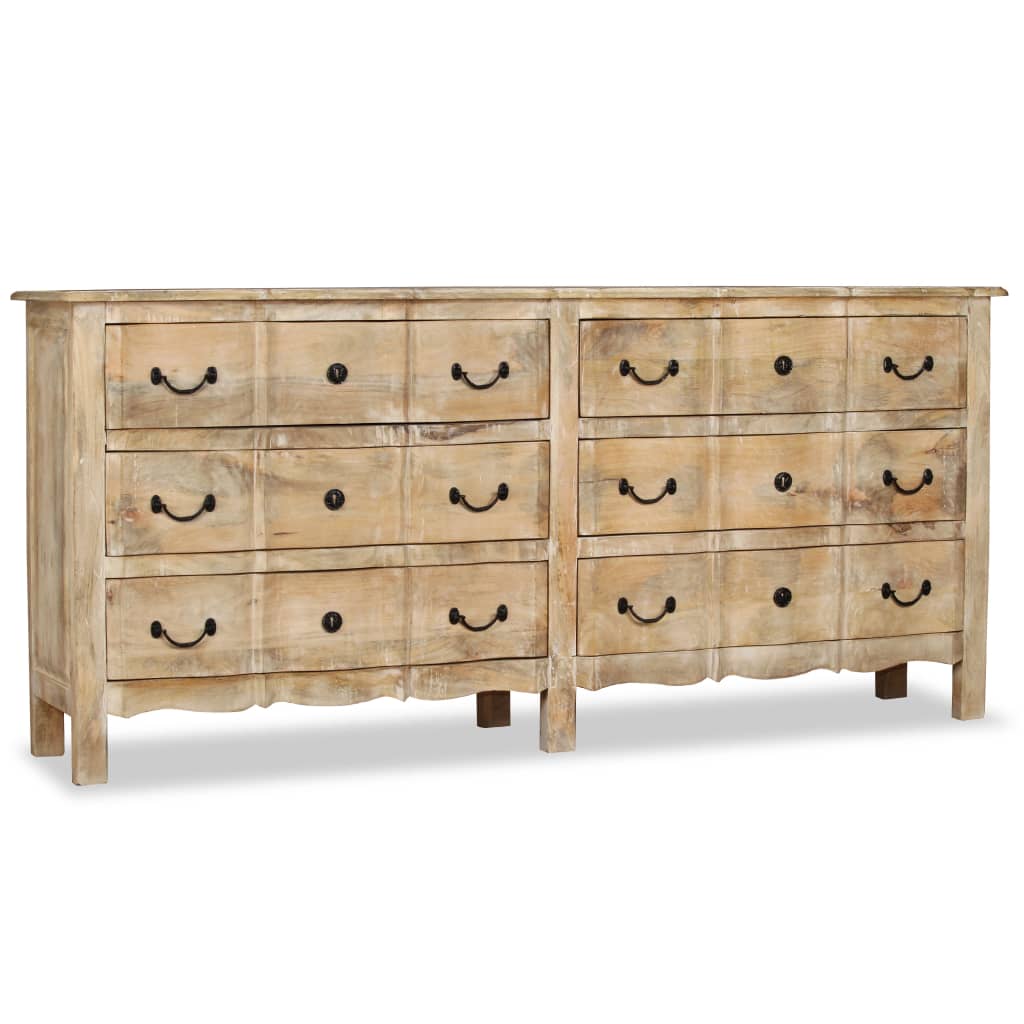 dressoir 200x40x90 cm massief mangohout