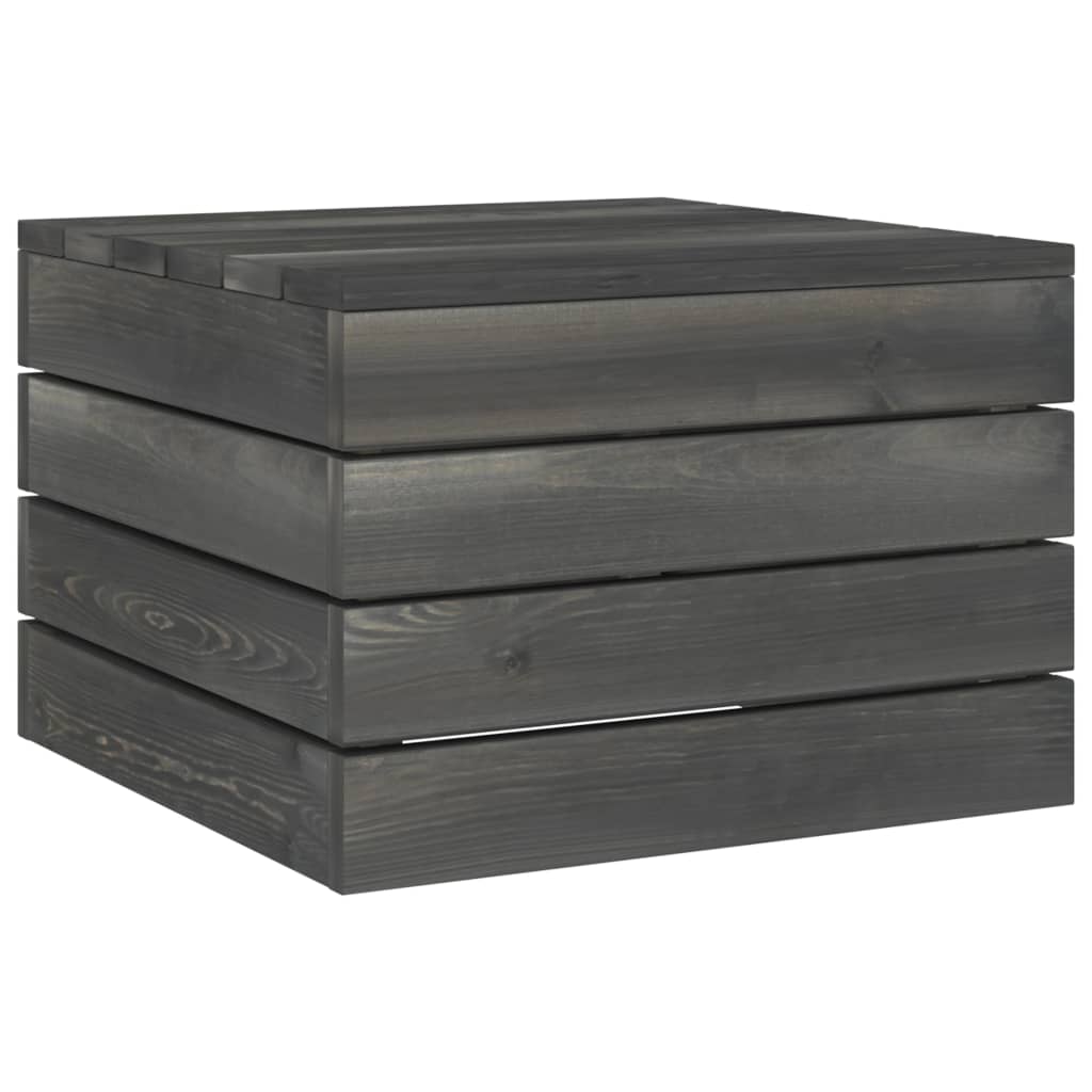 9-delige loungeset met kussens pallet massief grenenhout