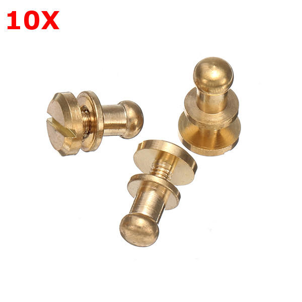 10 stuks messing monnik hoofd tepel nagel belt schroef band bagage accessoires
