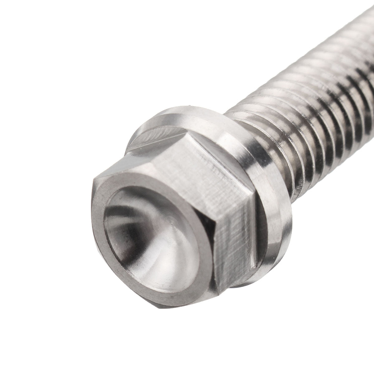 m8 titaniumlegering flens zeskantbout schroef 20 30 35 40 45 50 55 60 75 90 mm