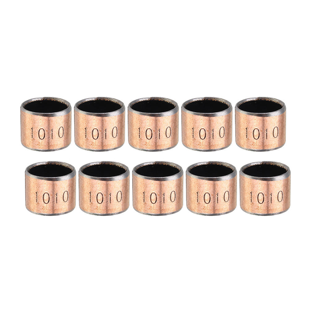 10 stuks 10x12x10mm kogellagerbus koperlegering lagerbus: