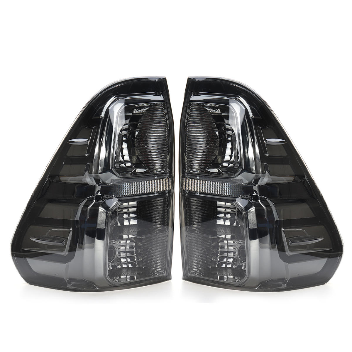 auto achter links / rechts staart remlicht montage met bedrading rook zwart voor toyota hilux revo 2015-up