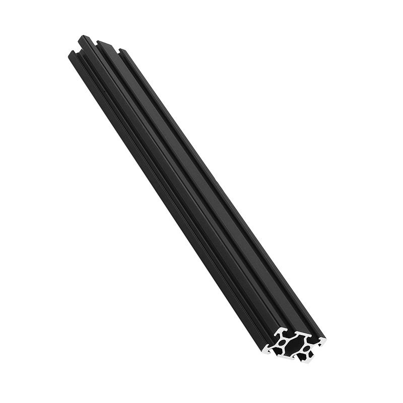 300 mm lengte zwart geanodiseerd 2040 t-sleuf aluminium profielen extrusieframe voor cnc