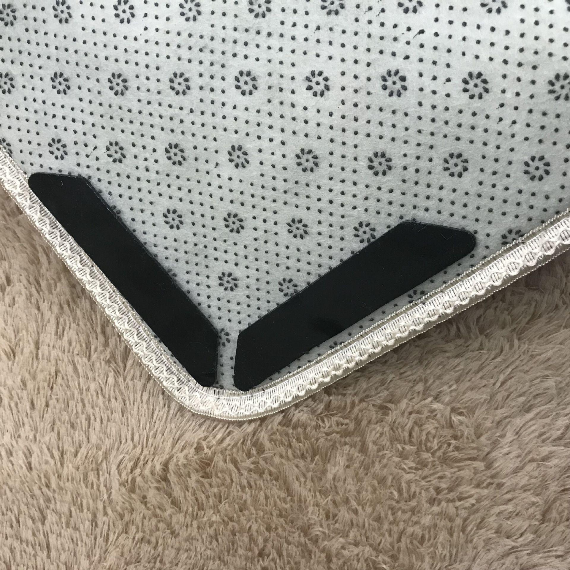 8 stuks antislip tapijt grijper vloeren tapijt tape pads protector verwijderbare herbruikbare tapijt pad hoek
