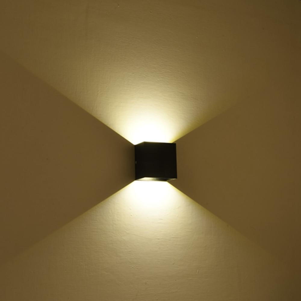 modern 12w cob led up down wandlamp niet-waterdicht voor indoor gangpad woonkamer ac85-265v