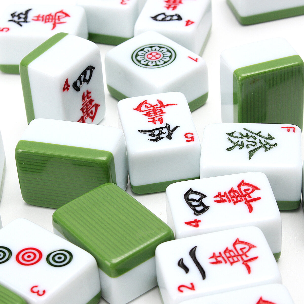 draagbare vintage collectie chinese mahjong rare game 144 tegels mah-jong set