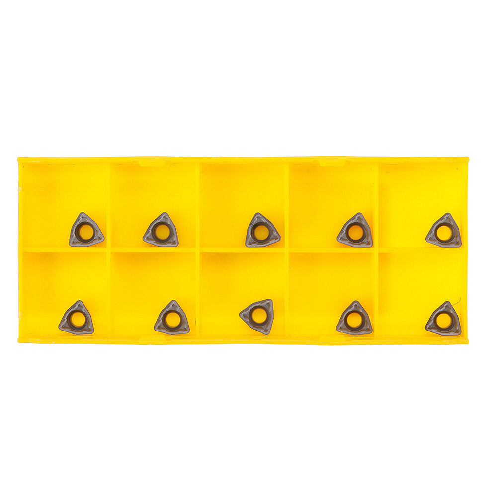 veisja 10 stuks carbide vierkant of driehoek blade u-vormige diepgat boor blade gewelddadige boor blade voor draaibank