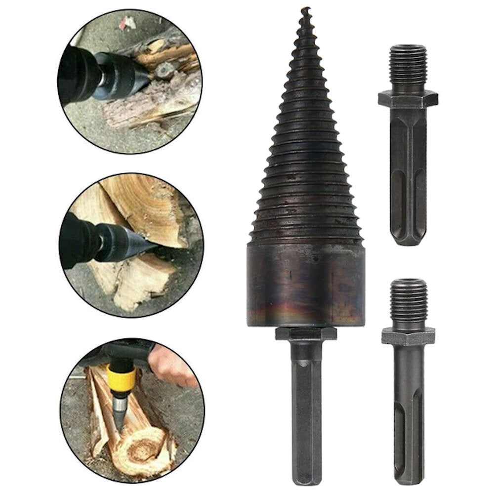 32 / 42mm stalen vierkante schacht / ronde schacht / zeskant schacht hout kloofboor houtbewerking tool split hout boor