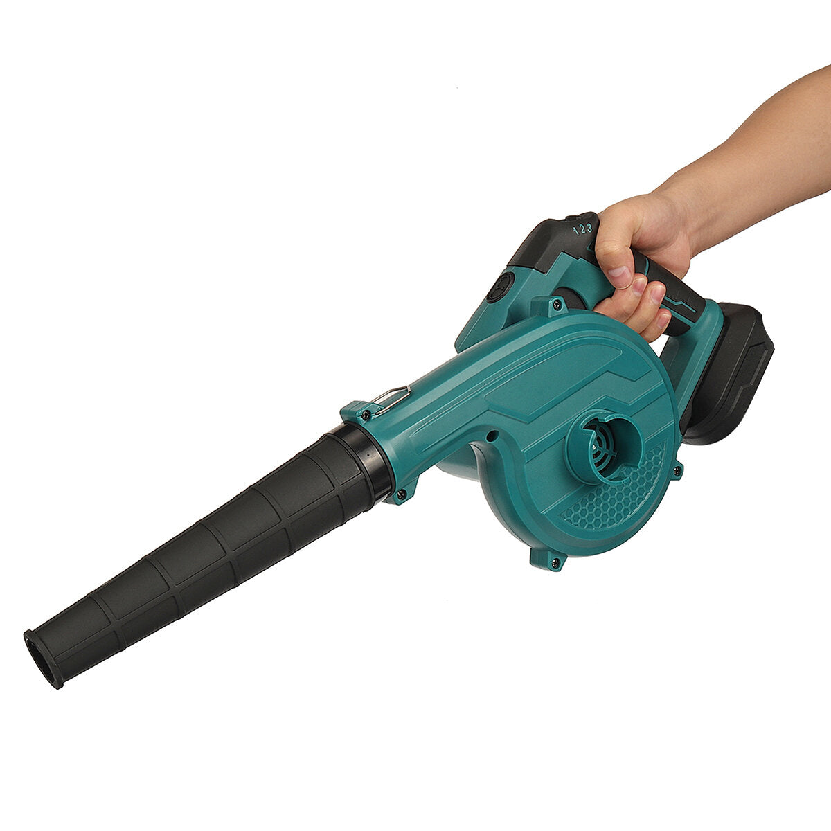21v 2 in 1 draadloze 180° rotatie elektrische luchtblazer & zuig handheld blad computer stofafscheider cleaner stroom tool voor makita 18v batterij