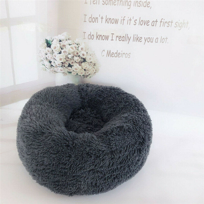 hondenbedden hond kat rustgevend warm soft pluche schattig rond nest comfortabel slapen