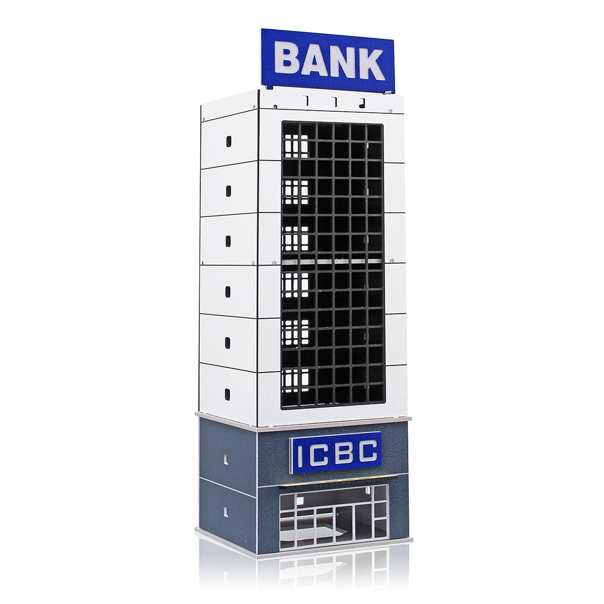 1/150 outland modern building model bank n-schaal voor gundam-geschenken