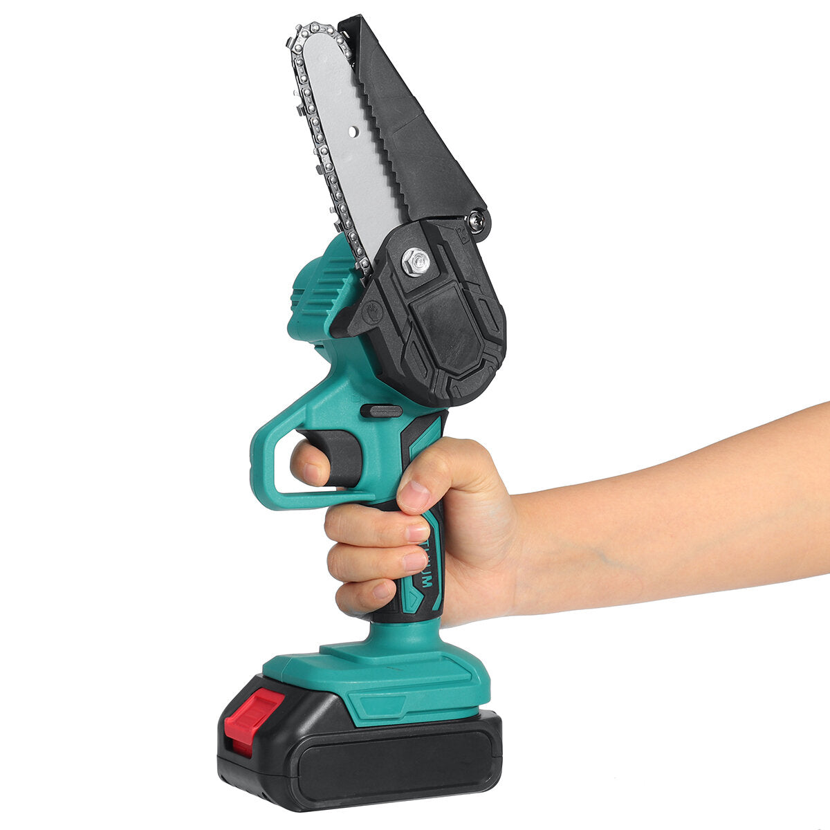 4 inch 26v draadloze elektrische kettingzaag 600w een handzaag houtbewerking tool w/geen/1/2 batterij hout cutter