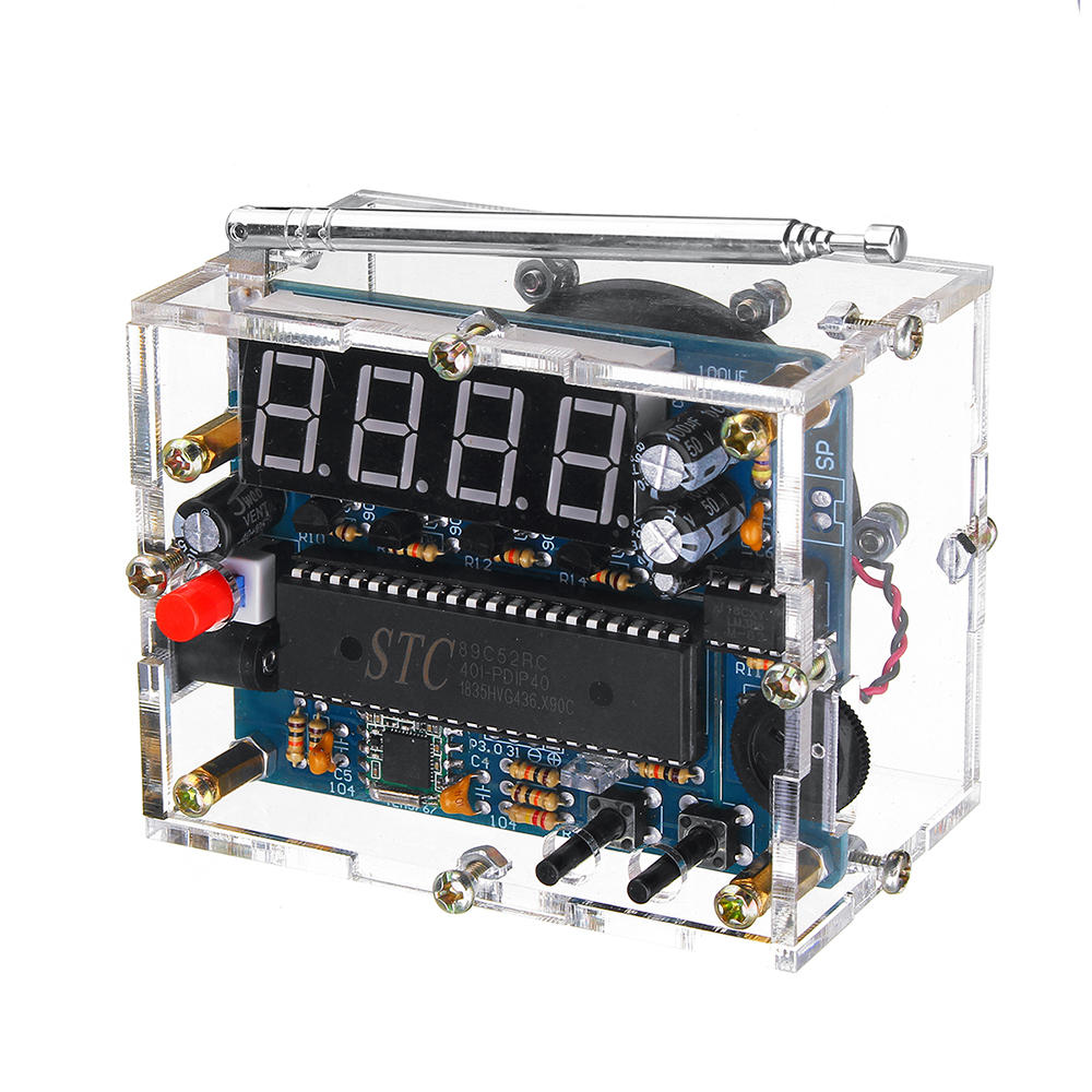 tea5767 dc 4.5v-5.5v mini digitale fm-radio 87mhz-108mhz 2w 8ohm luidspreker elektronica