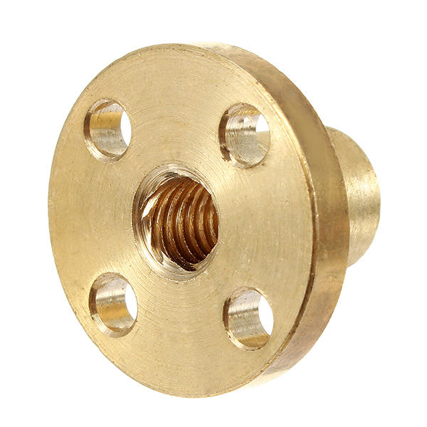 t6 2mm pitch koperen schroef moer messing moer voor stappenmotor 6mm draad lood schroef cnc onderdelen: