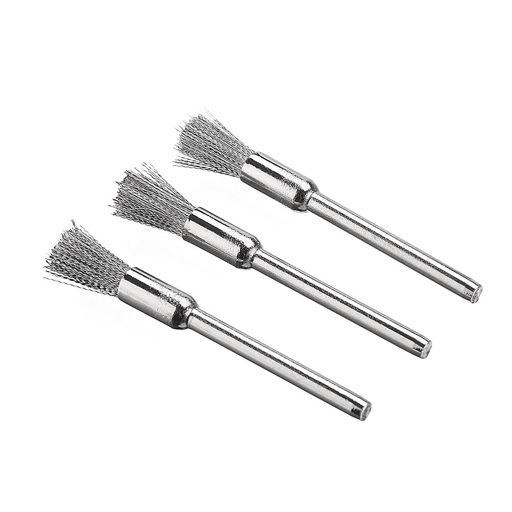 9 stuks rvs draadborstel set cleaner polijstborstels bekerwiel voor dremel rotary tool