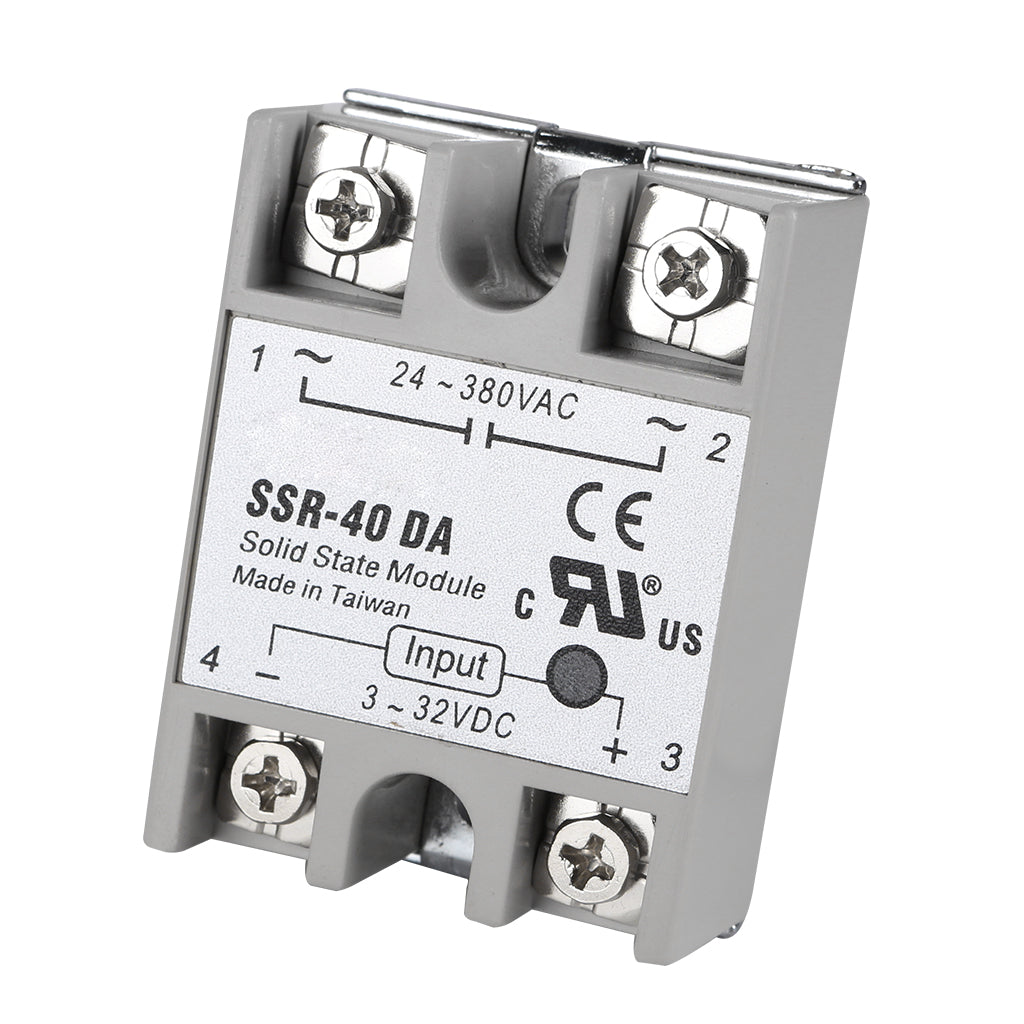 24v 40a single phase ssr-40 da solid state relais module voor 3d-printer onderdelen