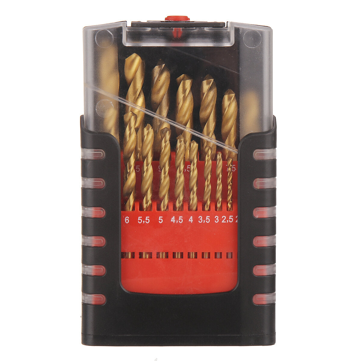 19 stuks spiraalboor set hss titanium coated boor metaal houtbewerking boor 1.0 ~ 10mm boren power tools