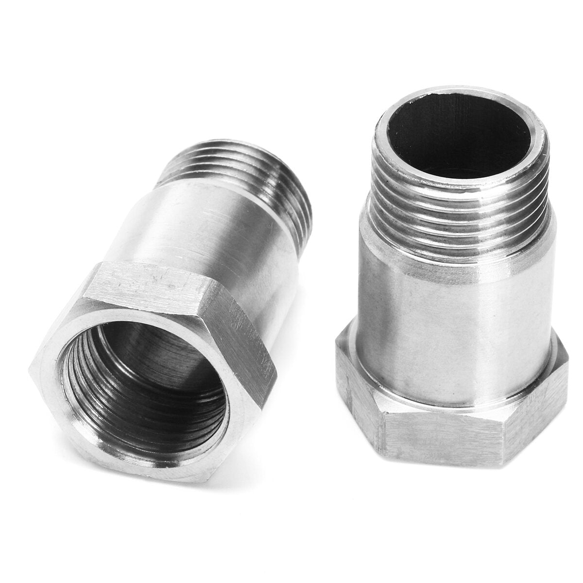 2 stuks m18 x 1.5 zuurstofsensor test pijp extender adapter extension spacer bung