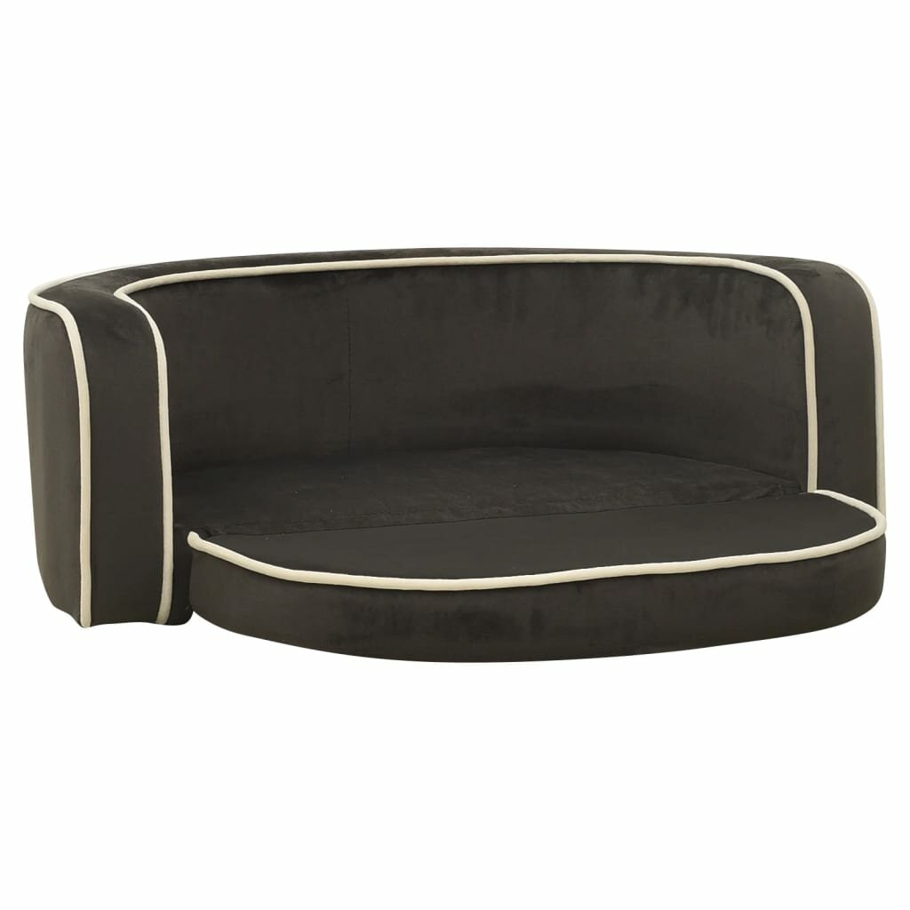 hondensofa opvouwbaar 73x67x26 cm pluche donkergrijs