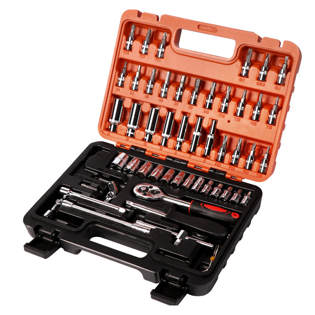 53 stuks voertuig tool combinatie set voertuig kleine nood hardware tool set