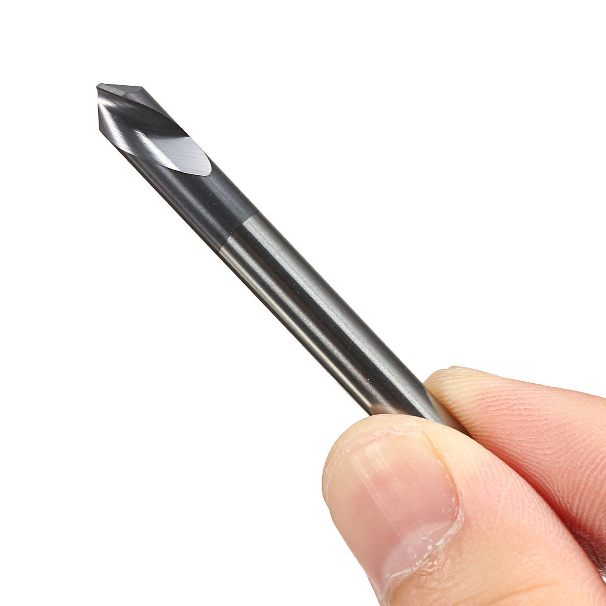 5st 6mm 90 graden afschuiningsfrees 2 fluiten hrc45 hardmetalen frees